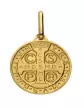 Médaille Croix de Saint Benoît en or personnalisable