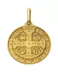 Grande médaille Croix de Saint Benoît en or personnalisable