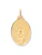 Médaille Ovale Christ à l’Auréole en Or Personnalisable
