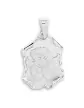 Petite Médaille Parchemin en Relief et Ange penseur en Or Personnalisable