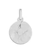 Médaille Ronde Motif Étoilé et Ange en Relief en Or Personnalisable