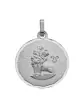 Médaille Zodiaque Soleillée Contour Diamanté en Or Personnalisable
