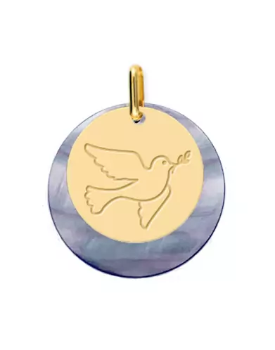 Médaille Nacre et Colombe en Or