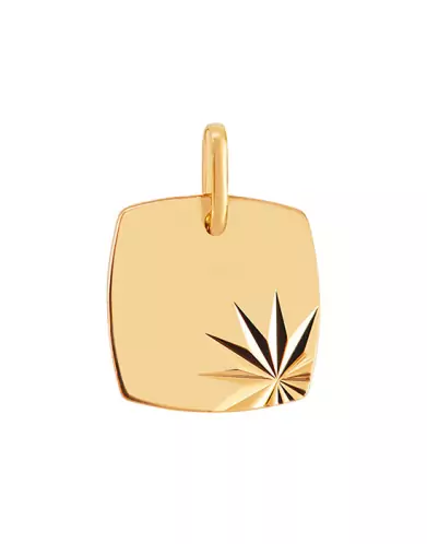 Médaille Tonneau Soleillée en Or Personnalisable