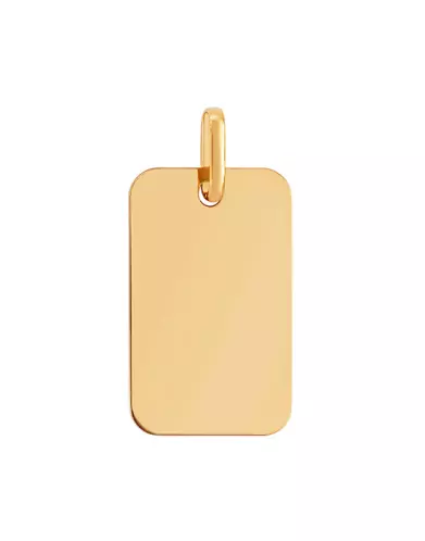 Médaille Rectangle en Or Personnalisable