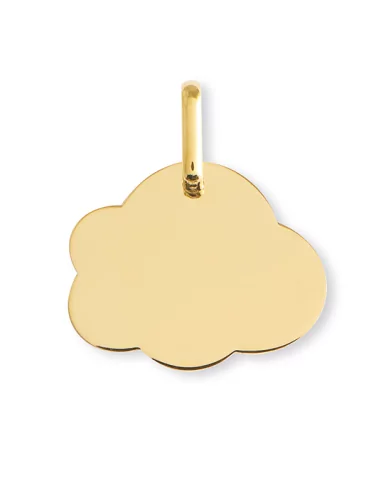 Médaille Nuage en Or Personnalisable