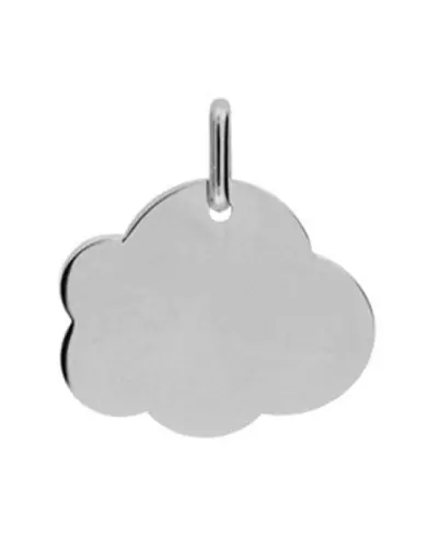 Médaille nuage grand format en or personnalisable