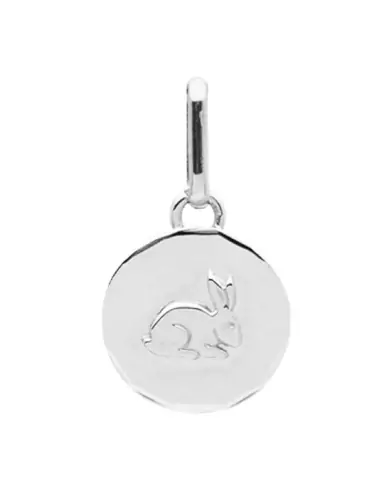 Médaille ronde Lapin