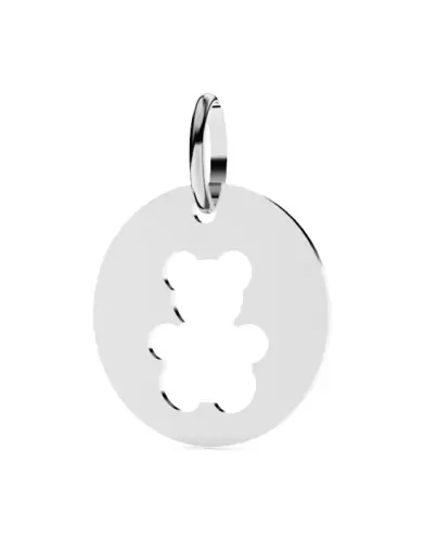Médaille Ronde en Or Ajourée Ours