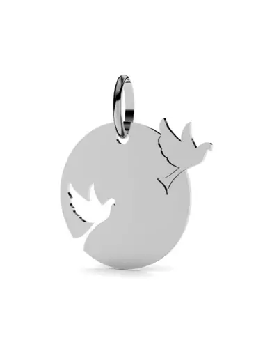 Médaille Colombes Envol en Or Personnalisable