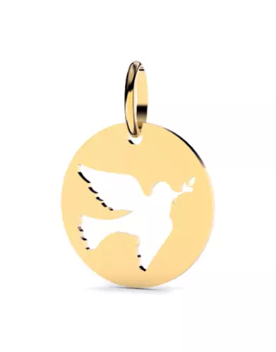 Médaille Colombe Ajourée en Or