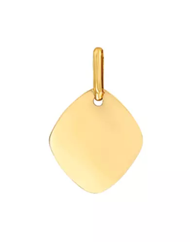Médaille Losange Or 18K Pampilles Pierres Fines