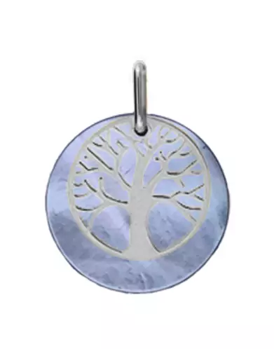 Médaille Nacrée et Arbre de vie en or