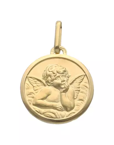 Médaille Ronde Ange Classique Petit Modèle