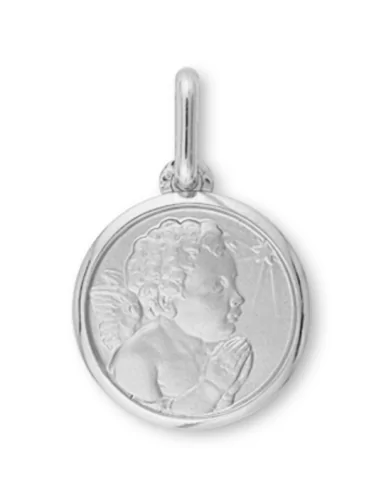 Médaille de baptême Ange Chérubin priant