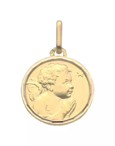 Médaille Ronde Ange Priant