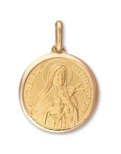 Médaille Sainte Thérèse en Or Personnalisable