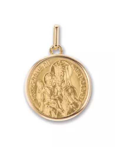 Médaille Notre Dame du Mont Carmel en Or Personnalisable