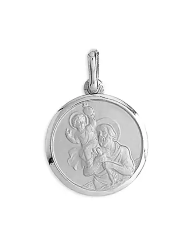 Médaille Saint Christophe en Or Personnalisable – Grand Modèle