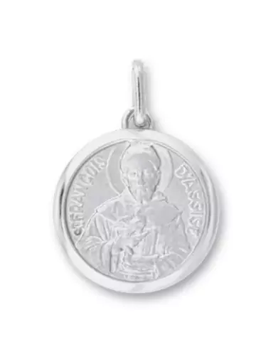 Médaille Saint François d’Assise en Or Personnalisable