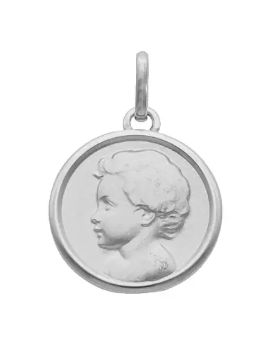 Médaille Ange de profil contourée