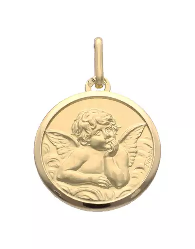 Médaille Ronde Ange Classique Grand Modèle