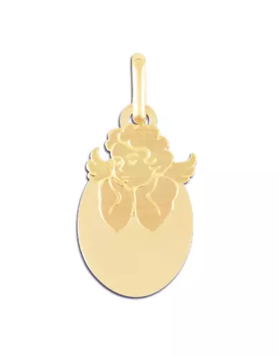 Médaille de baptême Ange Raphaël Décor