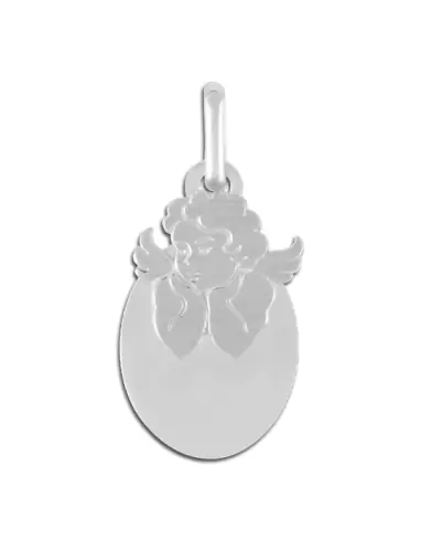Médaille de baptême Ange Raphaël Décor