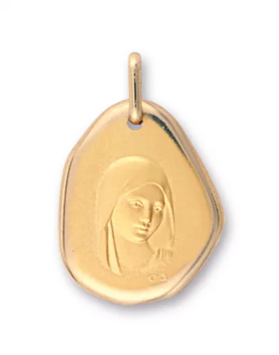 Médaille galet Vierge Marie