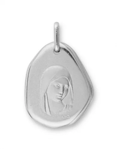 Médaille galet Vierge Marie
