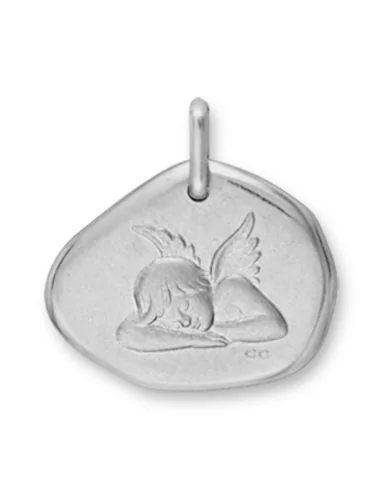 Médaille galet Ange qui dort