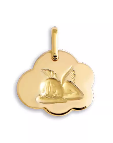 Médaille nuage Ange qui dort