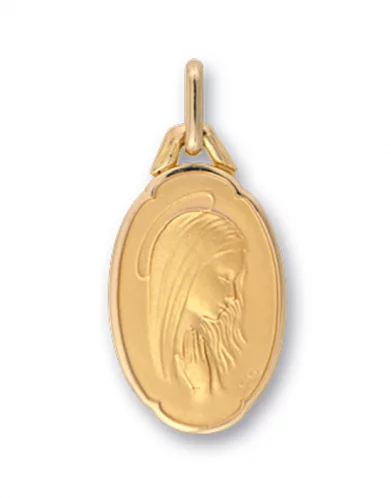 Médaille miroir Vierge priant