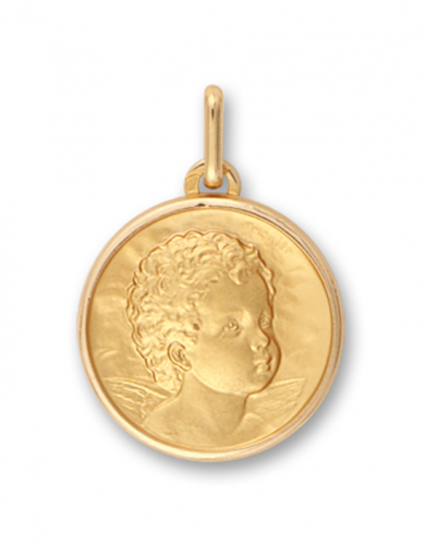 Médaille de baptême Ange Chérubin joufflu