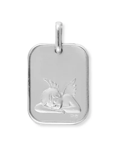 Médaille rectangle Ange qui dort