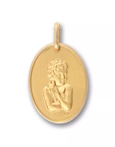 Médaille Ange à la Colombe Ovale