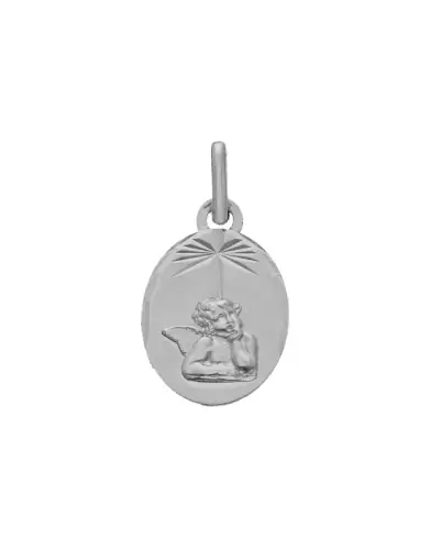 Médaille Ange Penseur Étoilée en Or Personnalisable