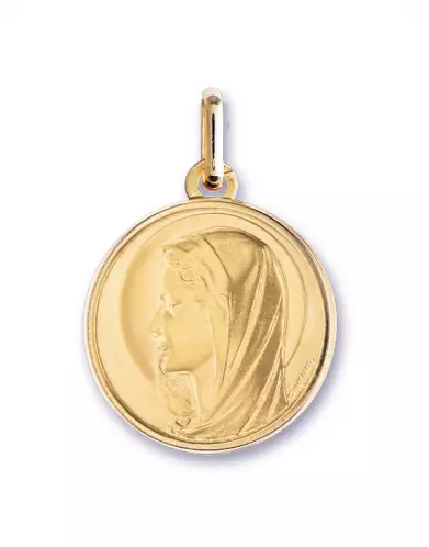 Médaille de baptême Vierge de profil