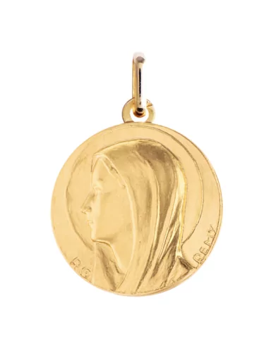 Médaille traditionnelle Vierge en relief