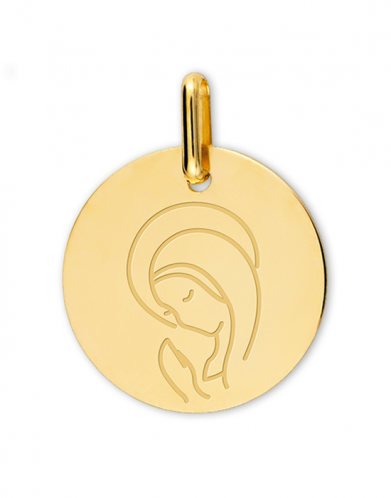 Médaille de baptême Vierge moderne