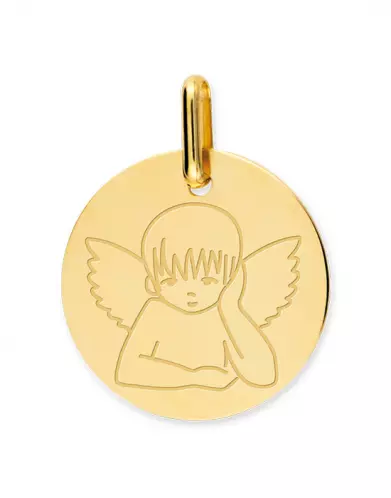 Médaille Ronde Ange Manga