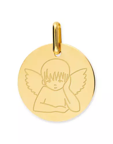 Médaille Ronde Ange Manga