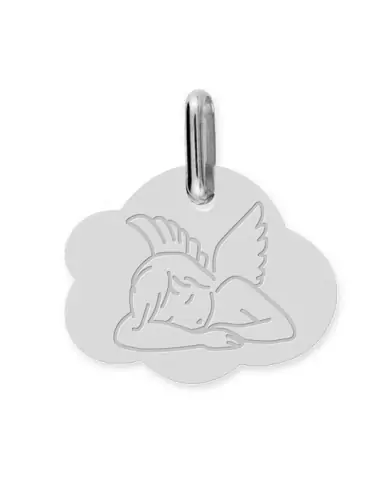 Médaille Nuage Ange gravée