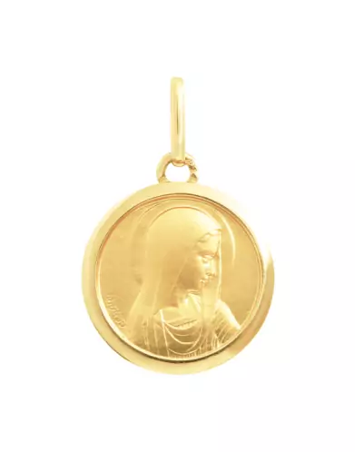 Médaille de baptême Vierge Rétro Petit Modèle