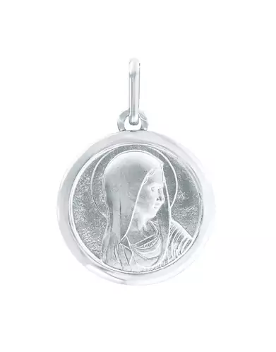 Médaille de baptême Vierge Rétro Grand Modèle