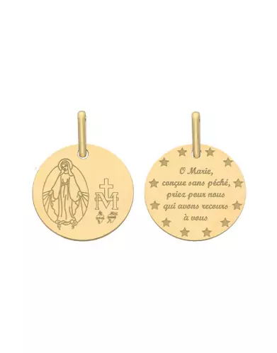 Médaille Ronde Vierge Miraculeuse