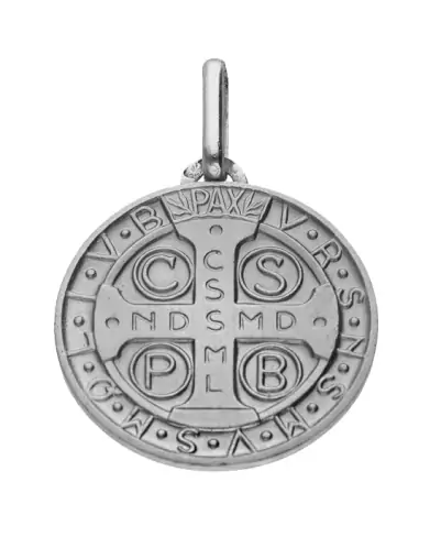 Grande médaille Croix de Saint Benoît en or personnalisable