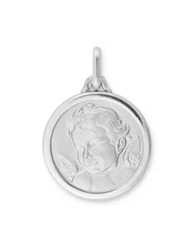 Médaille de baptême Ange Chérubin contourée