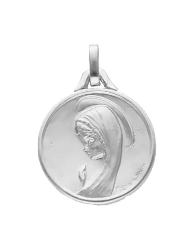 Médaille de baptême Vierge en relief