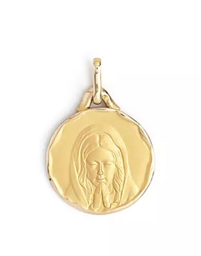 Médaille ronde Vierge priant Petit Modèle